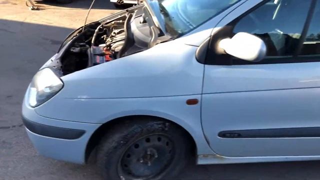 R-avto.by № 800 Renault Scenic 1999 год, 1.6i, тест ДВС перед разбором в Германии. смотреть онлайн