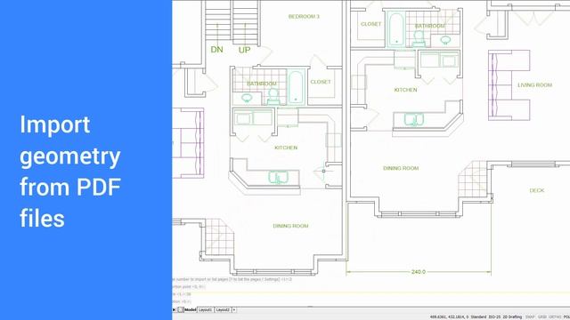 Improved PDF Imports - New for BricsCAD V19 смотреть онлайн