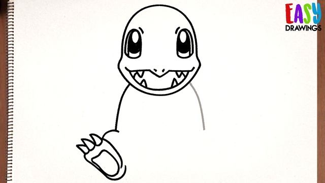 how to draw CHARMANDER easy step by step смотреть онлайн