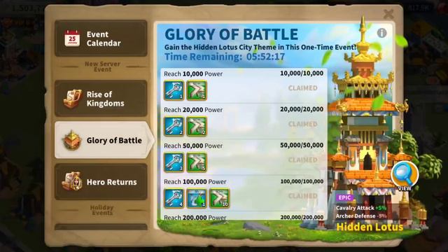 F2P Player Get The 1.5 M Hidden Lotus Skin In Rise Of Kingdom 🌹 смотреть онлайн