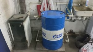 Буферная емкость из 200л бочки в систему отопления! Отопление  в мастерской!