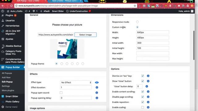 Configuracion de Pop Up Builder Wordpress смотреть онлайн