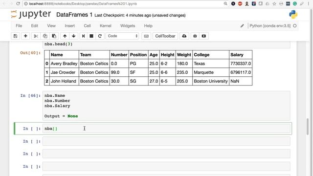 PANDAS TUTORIAL - Select One Column from a DataFrame смотреть онлайн