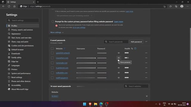 How to watch saved password in Microsoft Edge Browser on Windows11 смотреть онлайн