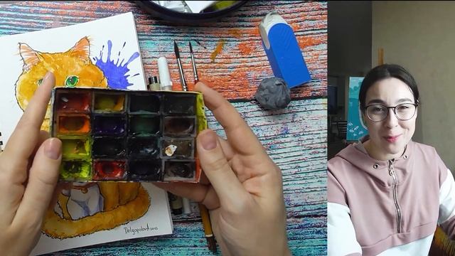 Материалы для акварельного скетчинга!