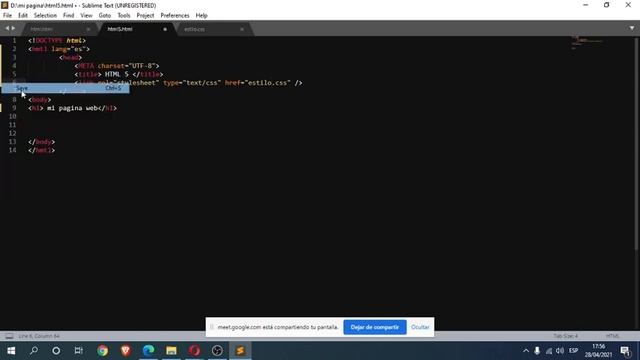 DIFERENCIA HTML Y HTML 5 Y INICIOS DE CSS смотреть онлайн