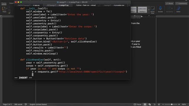Assign 11 Solution Part 2: tkinter смотреть онлайн