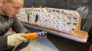 Защита порогов.Распыляемый герметик, тест пистолета ANI.