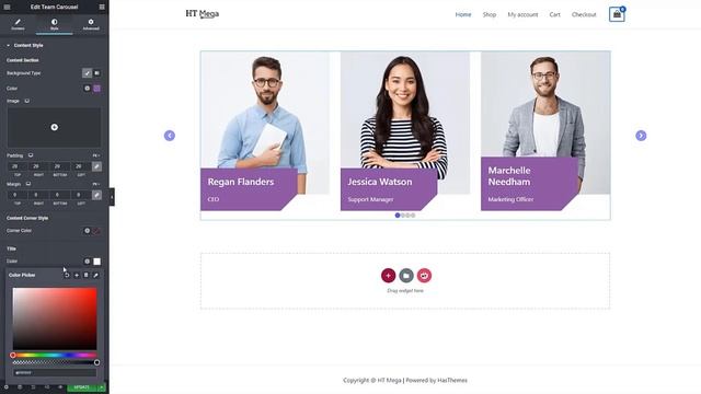 How to Use Team Carousel Widget in Elementor by HT Mega смотреть онлайн
