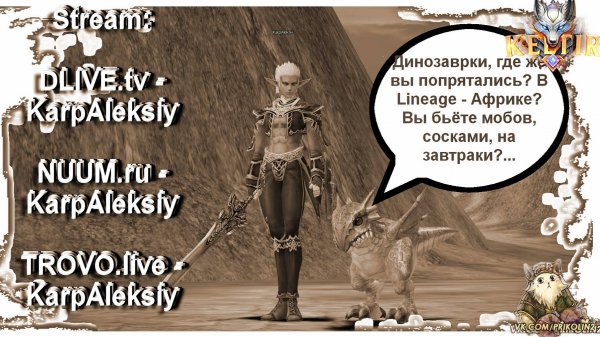 Lineage2 Keltir  кач, общение, рефералка в описании