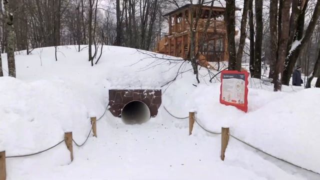 රුසියා සිතලම දවසක | Amusement park in Russia смотреть онлайн