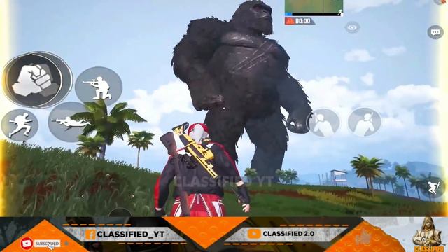HUGE KONG SPOTTED IN SANHOK JUNGLES ( PUBG MOBILE GODZILLA VS KONG ) смотреть онлайн