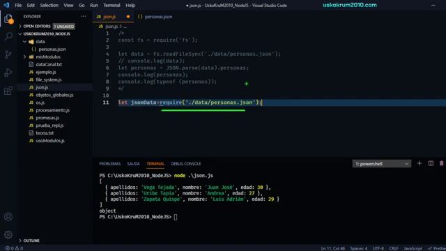Escritura y Lectura de Datos en Formato JSON (JavaScript Object Notation) ✅ | Curso Node.js # 12 смотреть онлайн