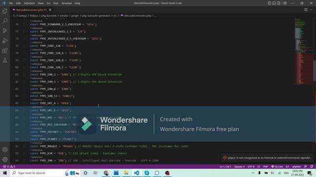 How to create barcode using php смотреть онлайн