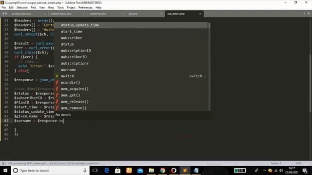 PayPal Subscription payment Integration in php: Insert subscription details in the database смотреть онлайн