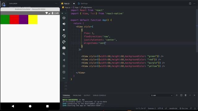 #6 Belajar React Native Dasar Bagi Pemula - Pengenalan Align Item pada React Native смотреть онлайн