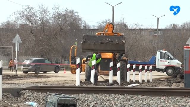 Ремонт переезда в Ахтубинске 02 04 2019 смотреть онлайн