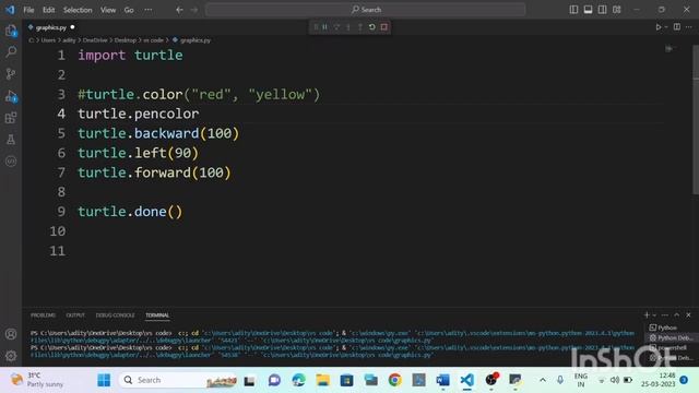 Python Turtle Tutorial in Hindi || Python for beginners || Python projects #codeclub #python смотреть онлайн