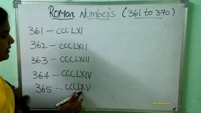 Roman Numbers 361 to 370 | Roman Numeral смотреть онлайн
