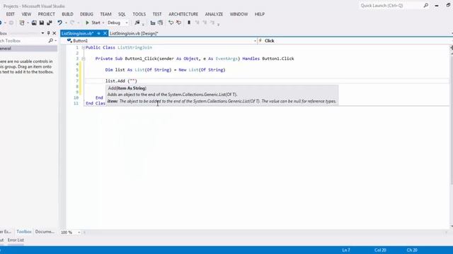 VB.NET - Converter List para Array e passar para String.Join смотреть онлайн