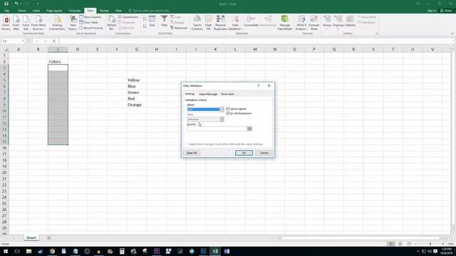 Excel 2016 : How to Create a Drop-Down List смотреть онлайн