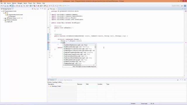 Minecraft programmieren lernen #3 | Bukkit/Spigot (Commands & Events) | GermanDev смотреть онлайн