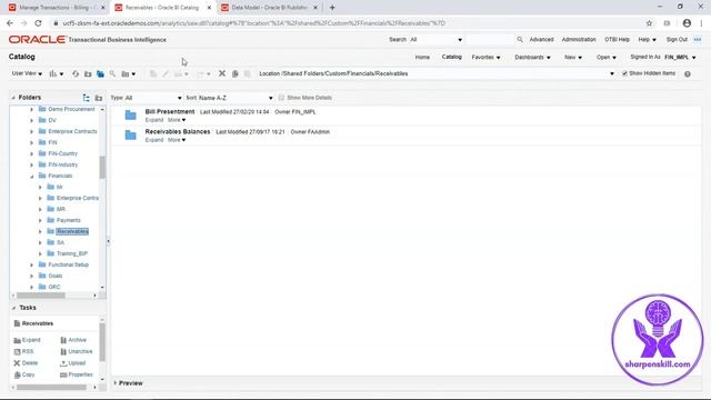 Customize Standard Fusion BI Report смотреть онлайн