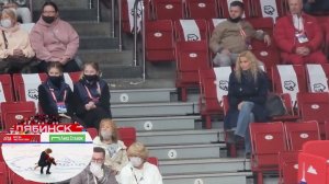 Реакция Тутберидзе на произвольный танец Дианы Девис и Глеба Смолкина, Контрольные прокаты 2021