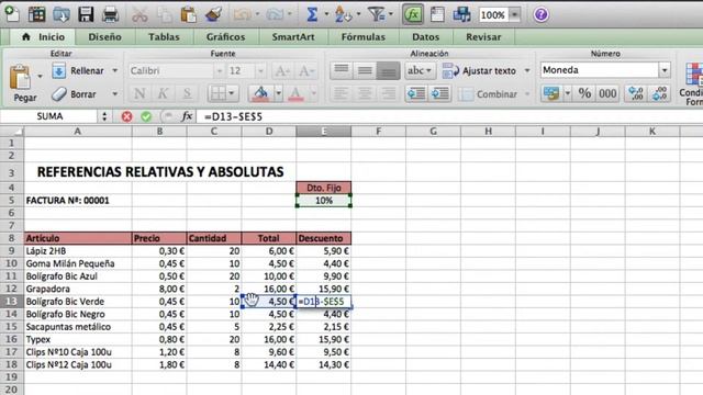 Excel Mac Nº5 Referencias Relativas y Absolutas смотреть онлайн