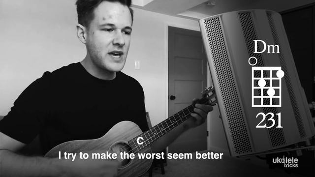 "MILLION REASONS" BY LADY GAGA BARITONE UKULELE COVER & PLAY-ALONG смотреть онлайн
