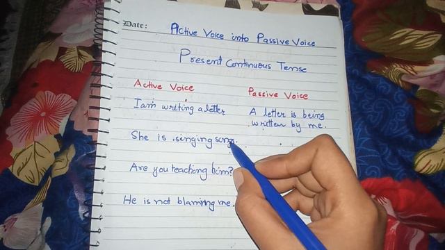 Active voice into passive voice | Present continuous tense смотреть онлайн