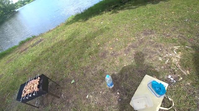 Шашлык на природе.Лучший отдых.Рыбалка с сыном на озере. смотреть онлайн