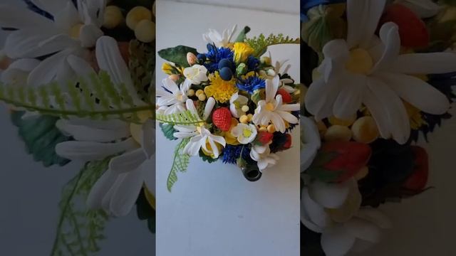 Чайник ягод и цветов. Цветы ручной работы смотреть онлайн