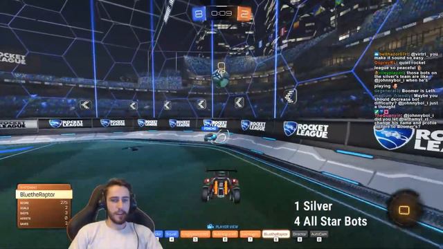 1 Silver Player vs 4 All-Star Bots | Rocket League 1v4 смотреть онлайн