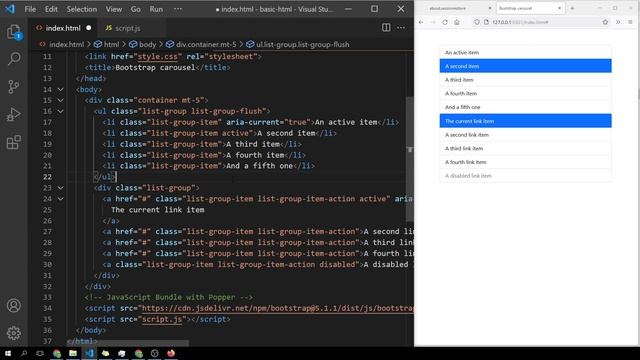 Bootstrap 5 List Group (Hindi) смотреть онлайн