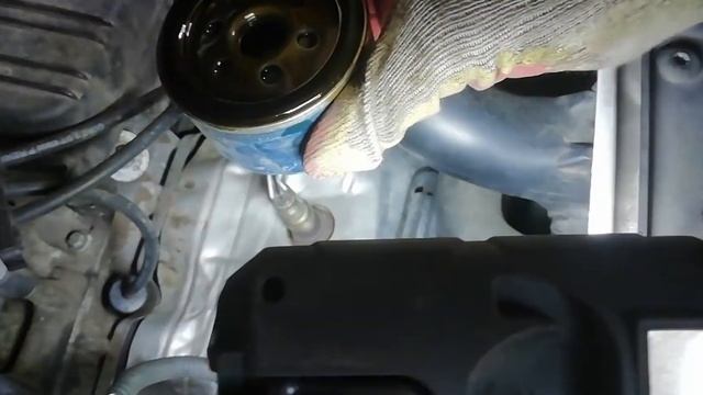 Замена масла и масляного фильтра Рено Логан 2 (1.6 8V), Reno Logan 2