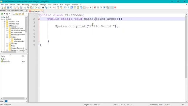 Java Programming Environment - Part 3 : Let's Try Out Our First Code in Java смотреть онлайн