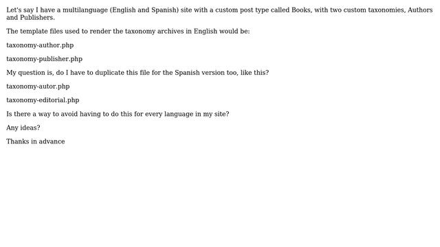 Wordpress: Taxonomy templates in a multilanguage site смотреть онлайн