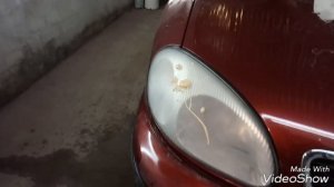 Фары ланос . Полировка фар.