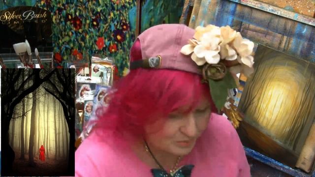 How to paint Acrylic Dark Fairy tail Woods Red Riding Hood LIVE | TheArtSherpa смотреть онлайн