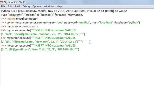 Python Programming Tutorial 50 Insert Data Into Tables UsyTSSDMzcI смотреть онлайн