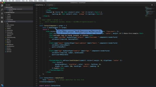 53-Redux-form#4.Submit validation example and SubmissionError смотреть онлайн
