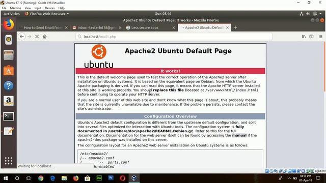 How send email using PHP and PHPMailer on Ubuntu смотреть онлайн