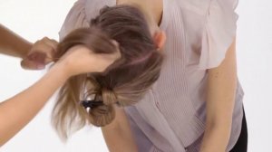 Пучок балерины на основе французской косы