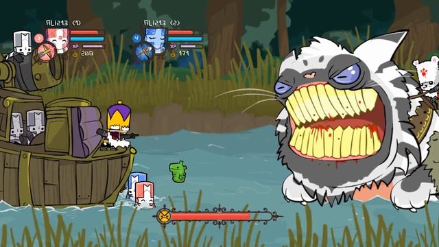 Обзор и прохождение castle crashers #3 странный котяра смотреть онлайн