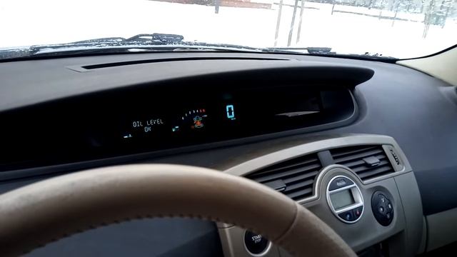 Renault Scenic 1.9 dci Winter Cold Start -17 смотреть онлайн
