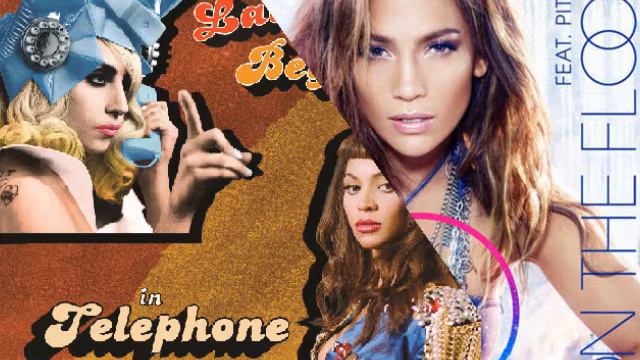 Lady Gaga ft. Beyoncé - Telephone vs. Jennifer Lopez ft. Pitbull - On the Floor - Telefloor смотреть онлайн