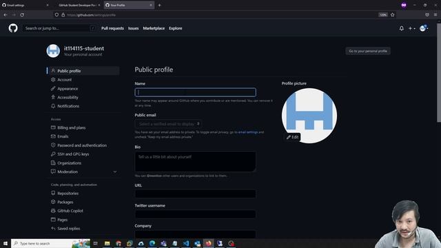 Create GitHub Account and apply for GitHub for student смотреть онлайн