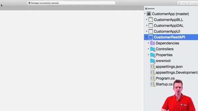 Building a REST API in NET Core | S3P10 | Creating the REST API on Mac смотреть онлайн