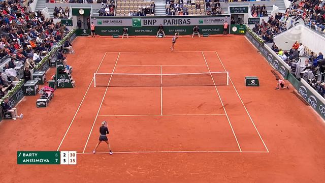Ashleigh Barty Vs Amanda Anisimova - Semi-final Highlights | Roland-Garros 2019